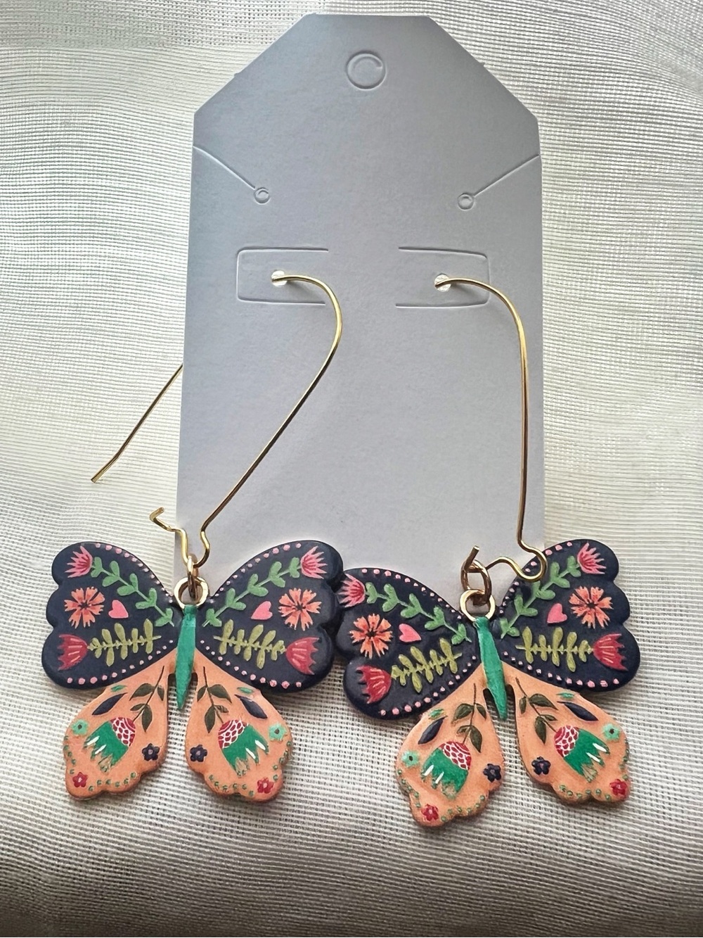 Honoring Dolly Whimsical Butterfly Statement Earrings Floral Y2K Festival New